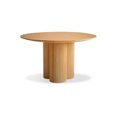 Burlywood Round Solid Wood Dining Table | Wayfair North America
