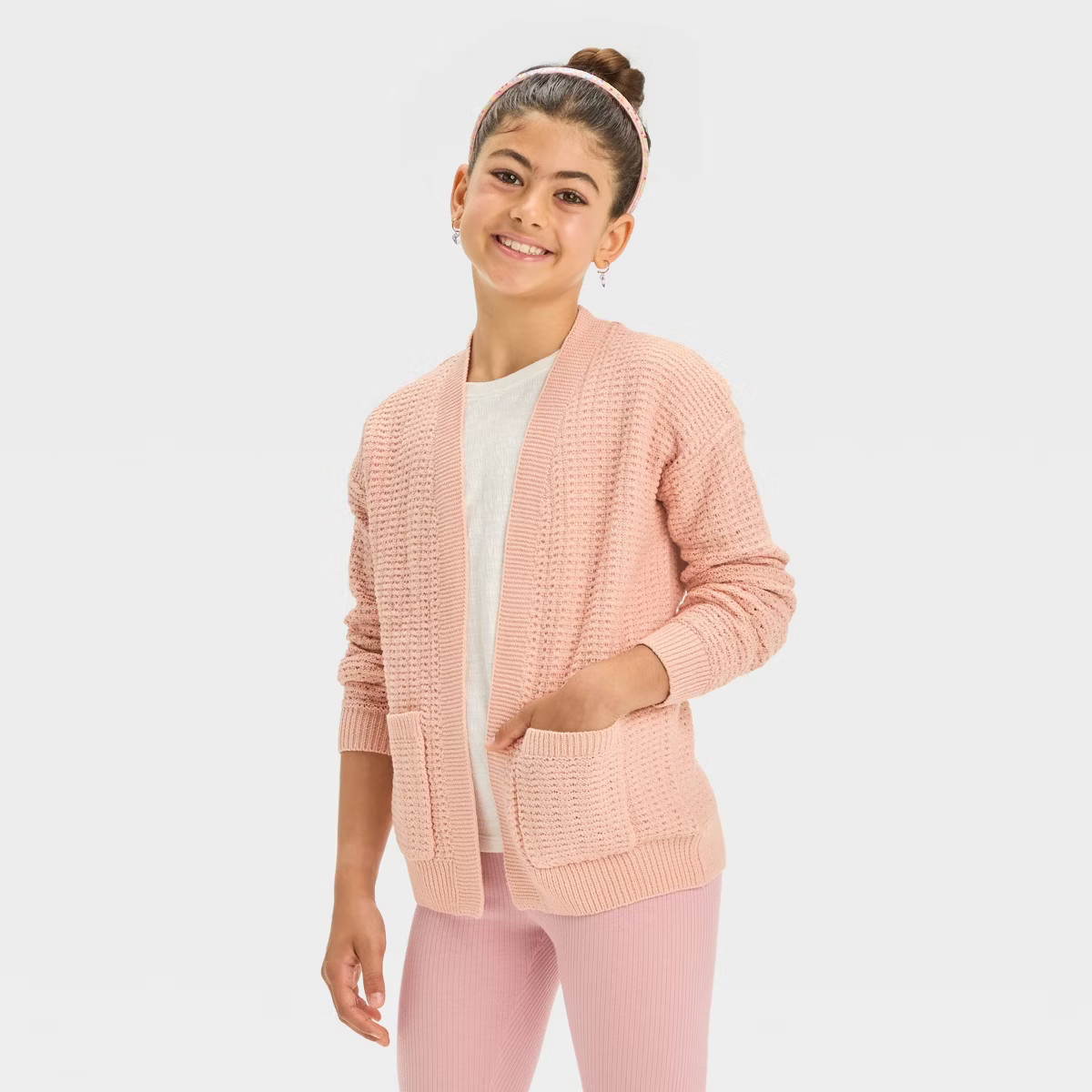 Girls' Long Open Cardigan - Cat & Jack™ | Target