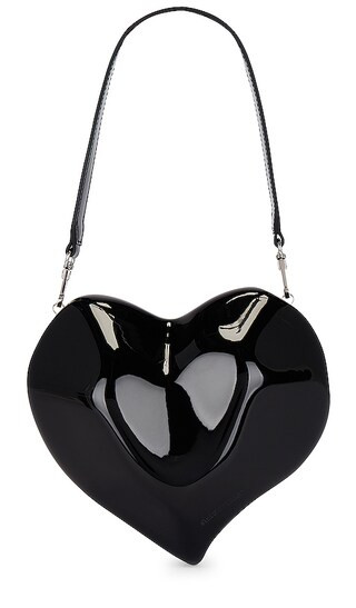 Molded Heart Bag in Black | Revolve Clothing (Global)