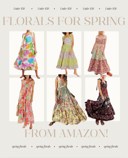 Loving all of these inspired floral dresses! Which one is your fav? 

#LTKSeasonal #LTKSaleAlert #LTKFindsUnder50