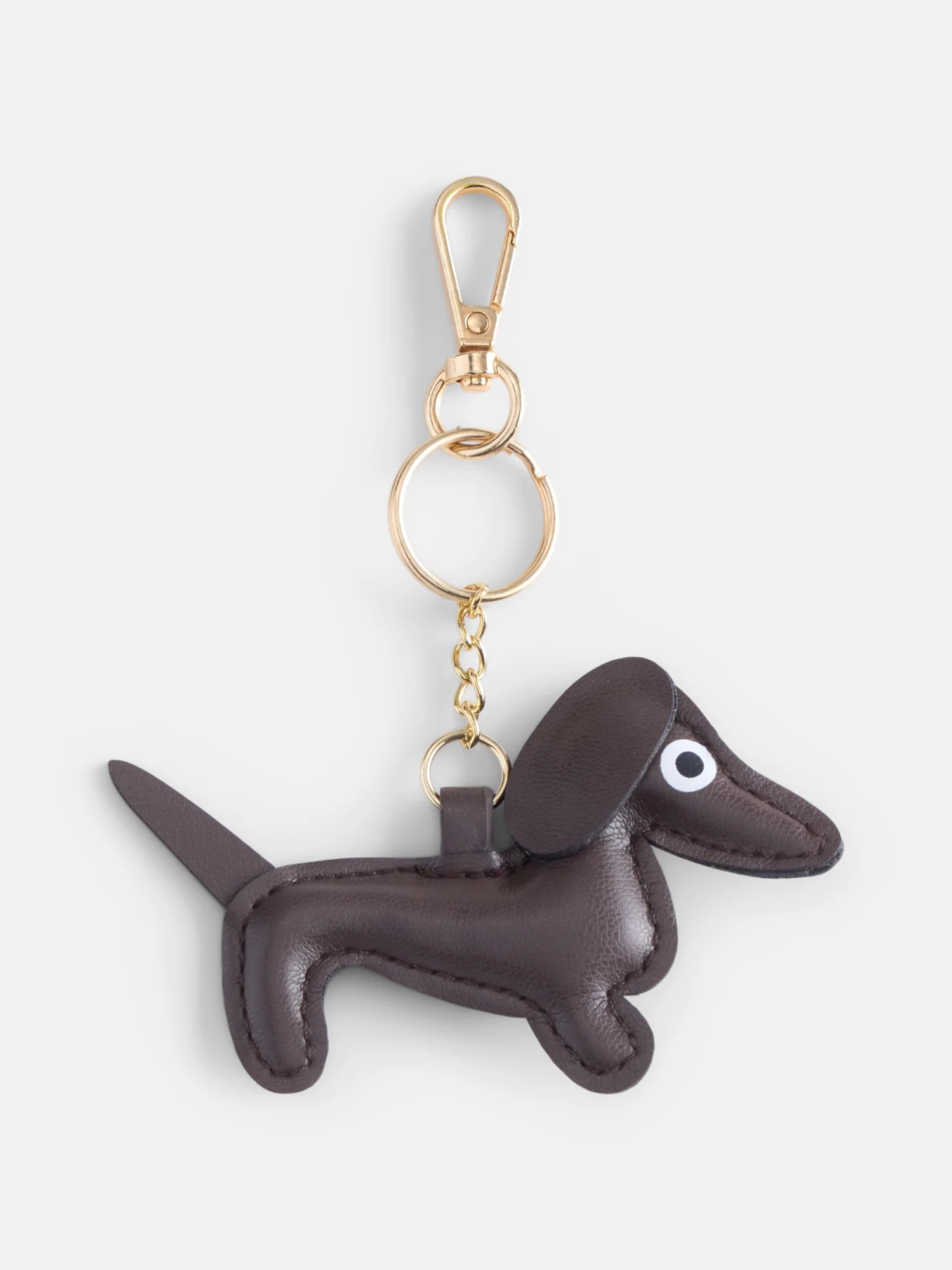 Free Assembly Women's Dachshund Bag Charm, Brown | Walmart (US)