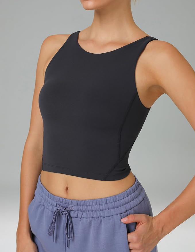 Colorfulkoala Dreamlux Womens Padded Sports Bra High Neck U-Back Yoga Running Workout Athletic Ta... | Amazon (US)