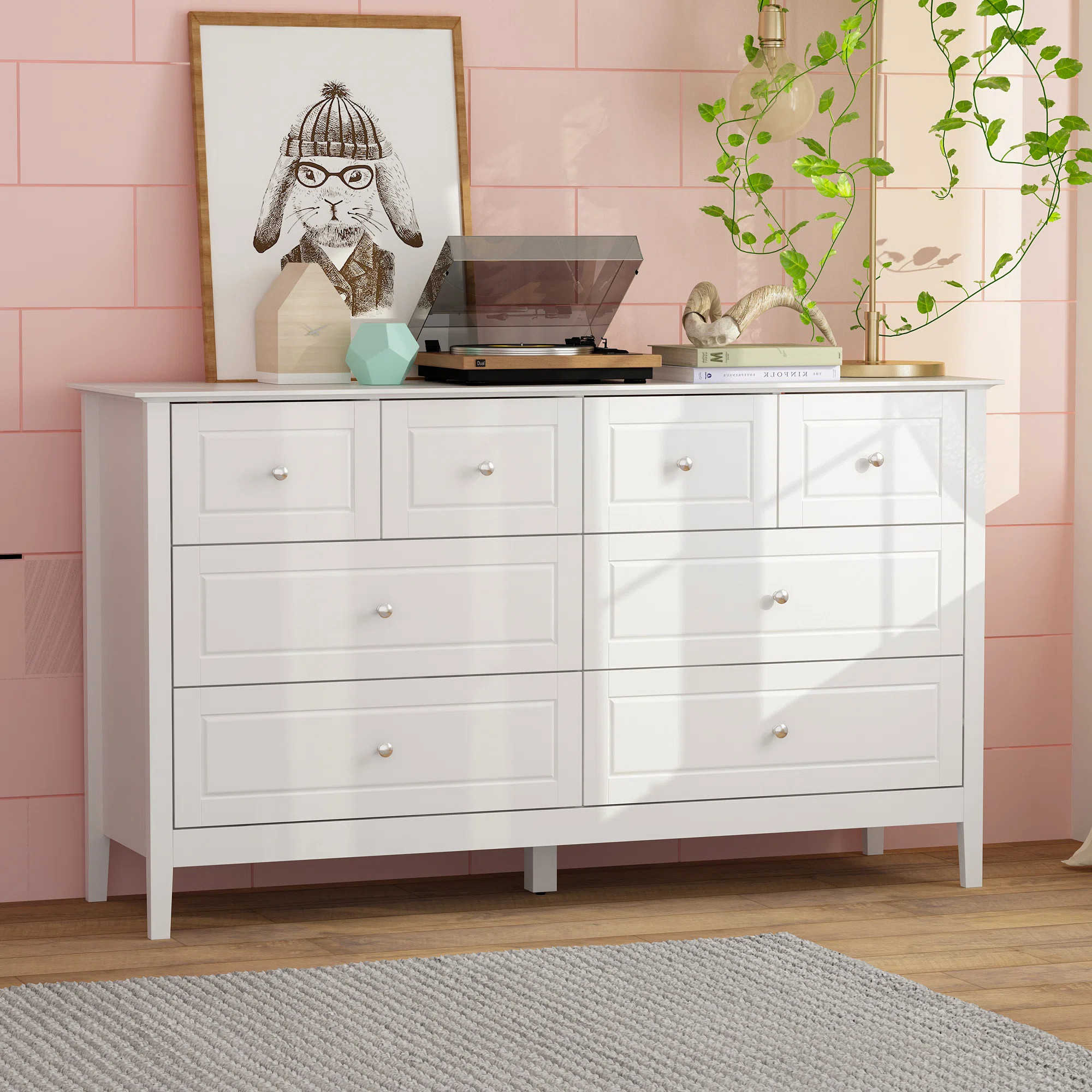 Latitude Run® 8 Drawers Dresser In White | Wayfair | Wayfair North America