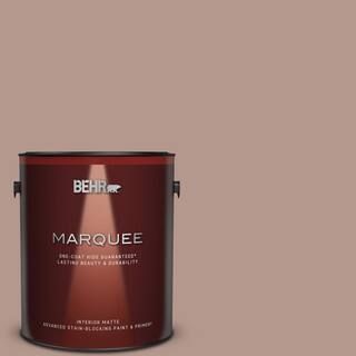BEHR MARQUEE 1 gal. #N160-4 Sonora Rose One-Coat Hide Matte Interior Paint & Primer 145401 - The ... | The Home Depot
