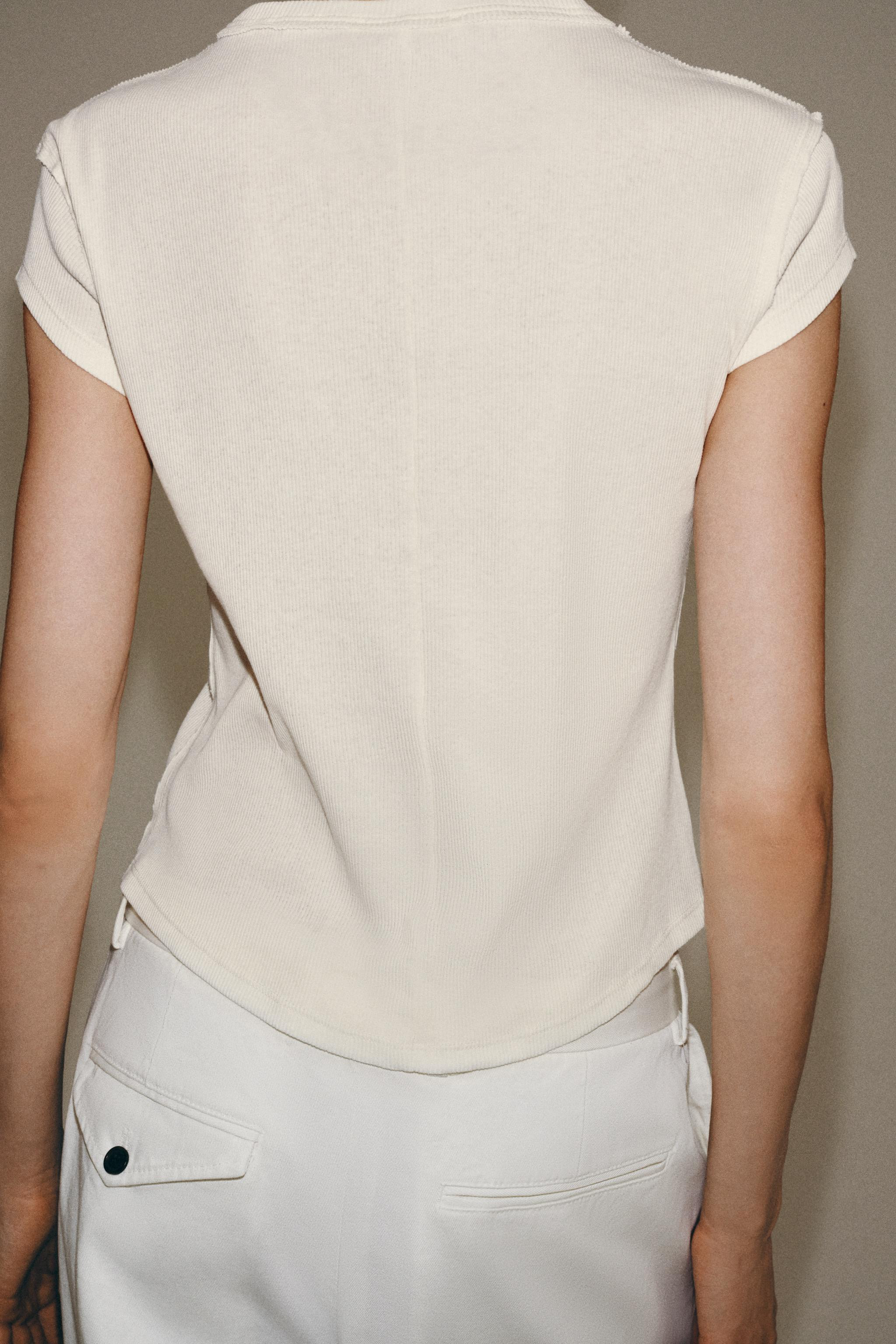 BUTTON PLACKET T-SHIRT | Zara US