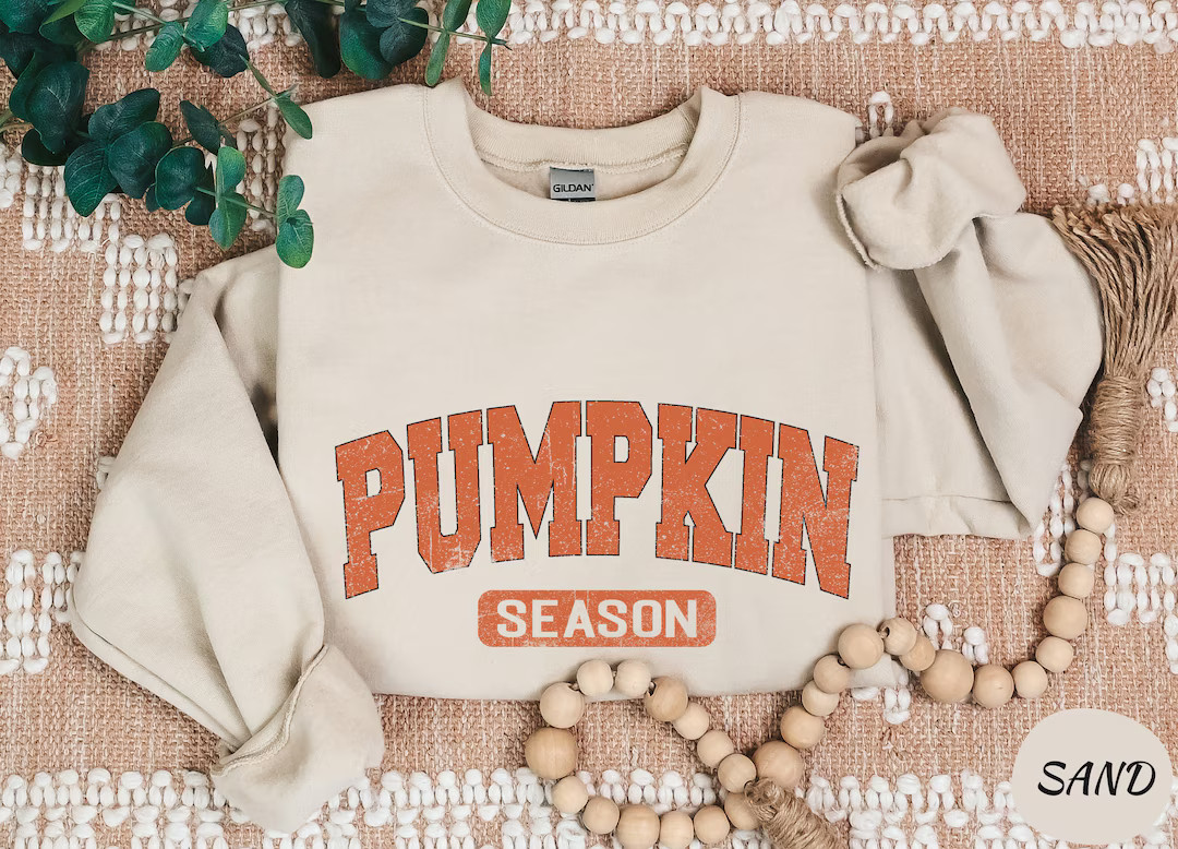 Retro Pumpkin Season Sweatshirt Thanksgiving Gift Fall Gifts Autumn Sweatshirt Cute Fall Sweatshi... | Etsy (US)
