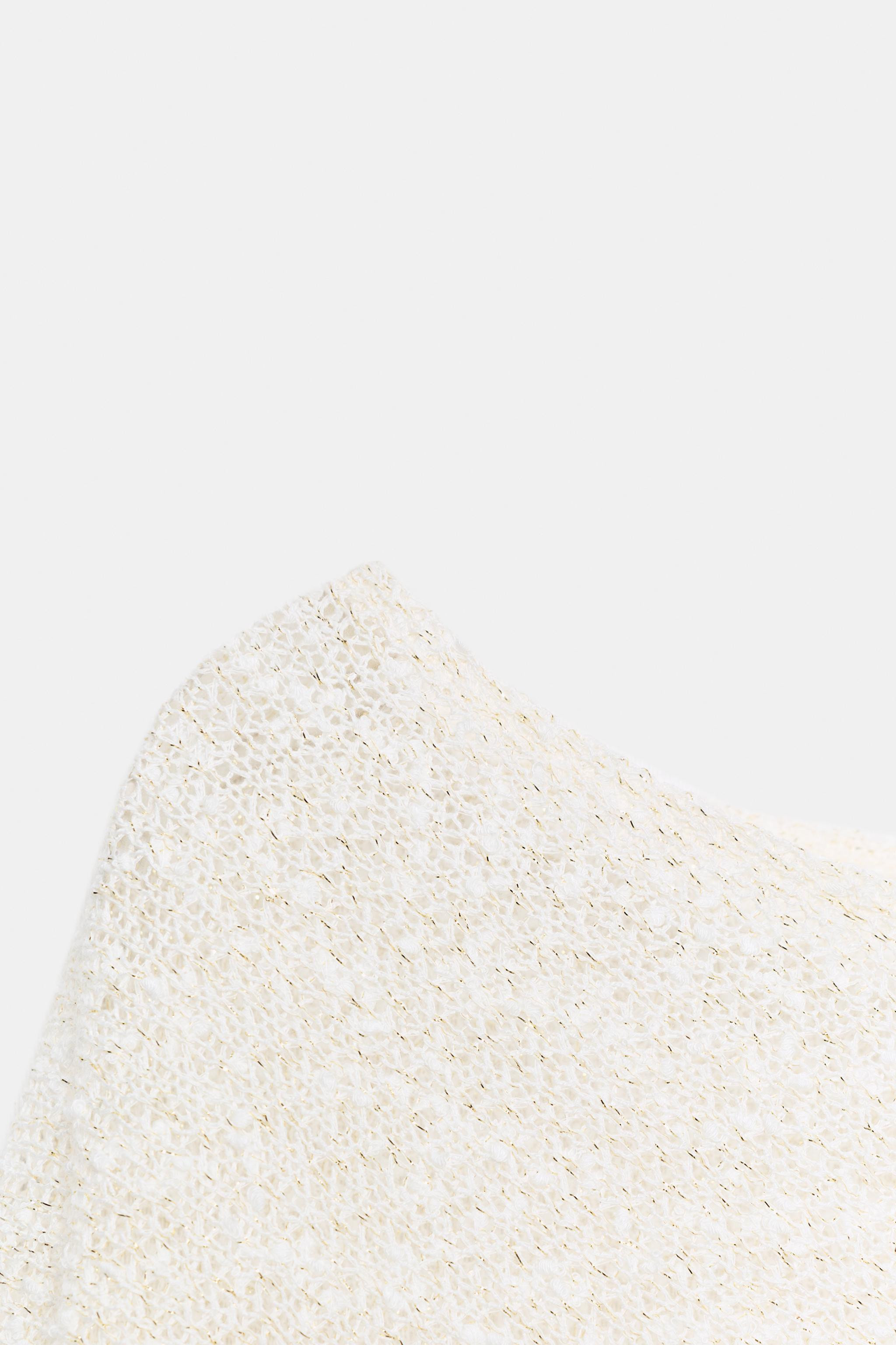 ASYMMETRIC METALLIC THREAD CAPE | Zara US