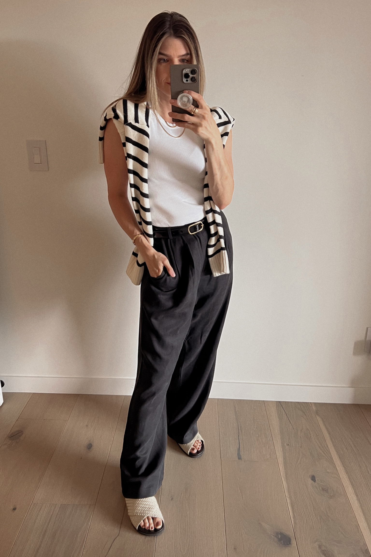 just throw on some stripes to make it more elevated for evening 

#LTKshoecrush #LTKstyletip