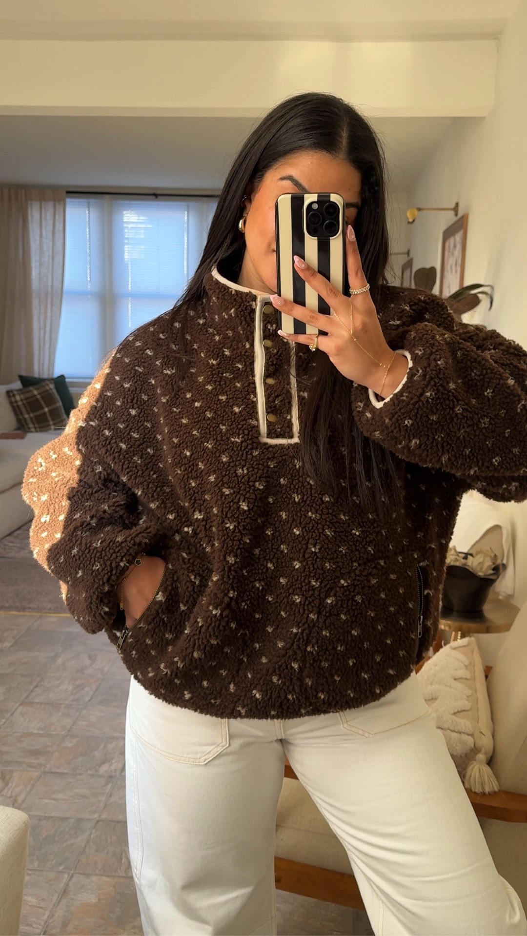 Sherpa Pullover 🤎 Cozy warm fleece ✨

#LTKFindsUnder50 #LTKootd #LTKFindsUnder100