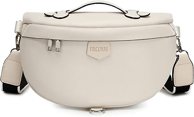 Eslcorri Crossbody Bags for Women - Fashion Sling Purse Shoulder Bag Fanny Pack Leather Causal Ch... | Amazon (US)