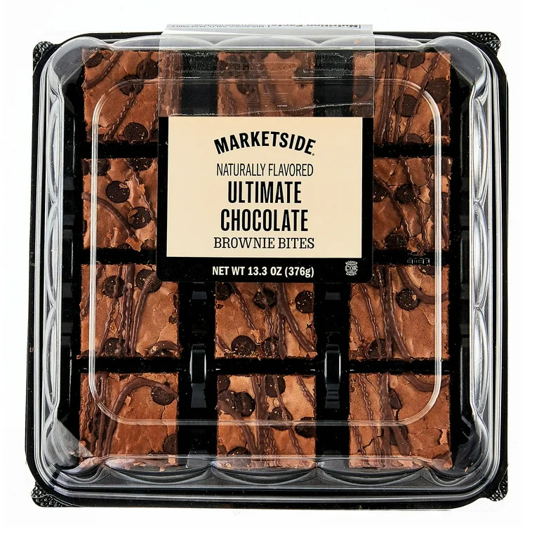 Marketside Bite Sized Ultimate Chocolate Brownies, 13.3 oz, 12 Count | Walmart (US)