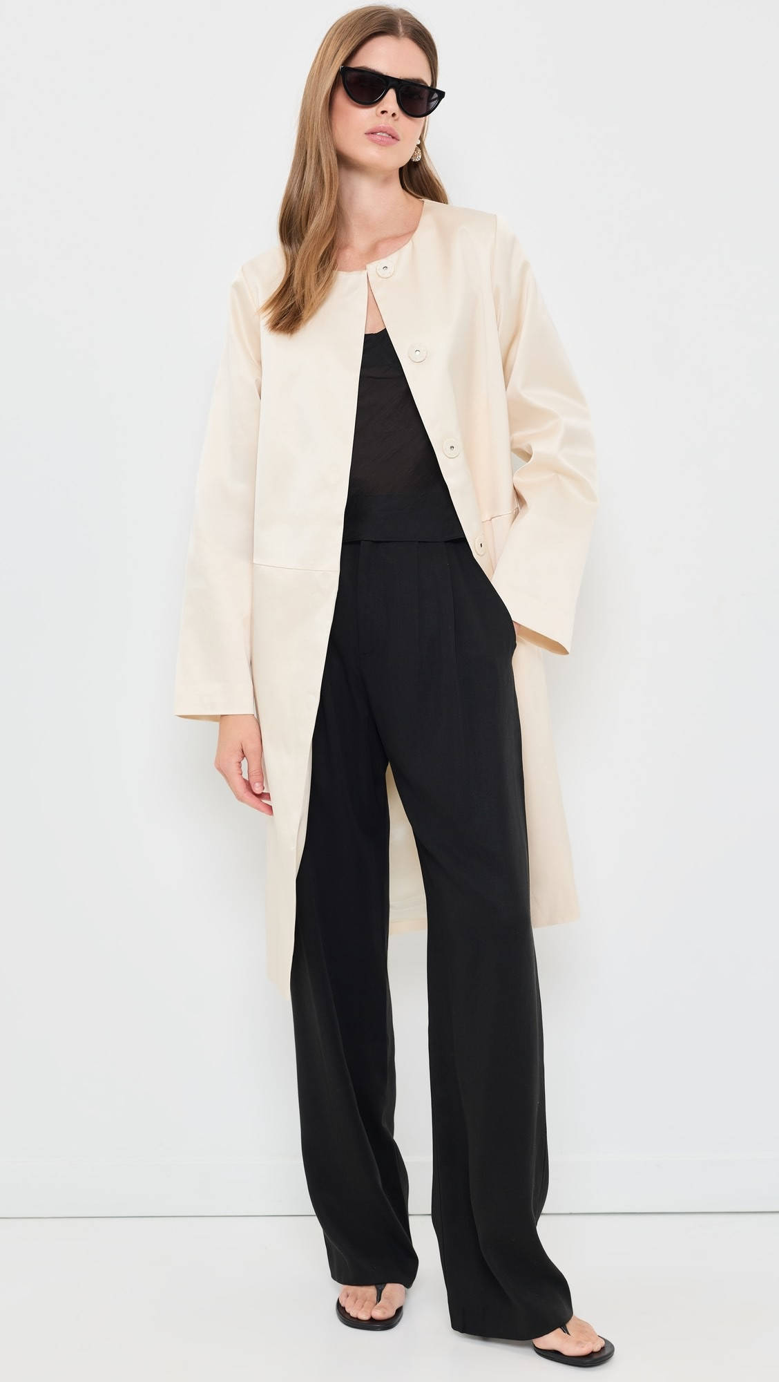 Stella Satin Coat | Shopbop
