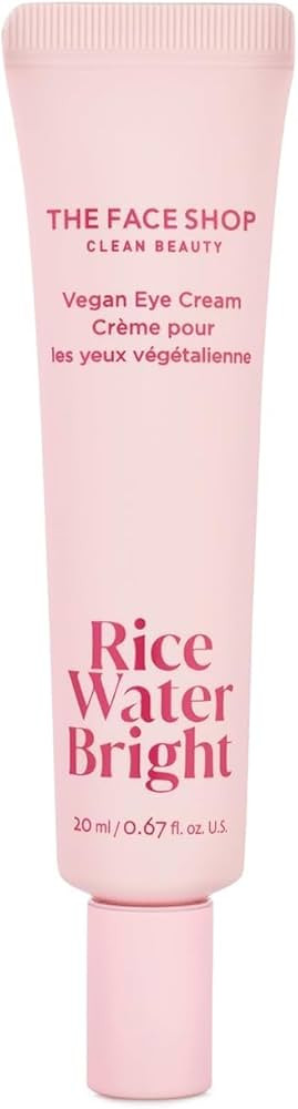 The Face Shop Rice Water Bright Vegan Eye Cream - Eye Cream for Dark Circles - Dark Circles Under... | Amazon (US)