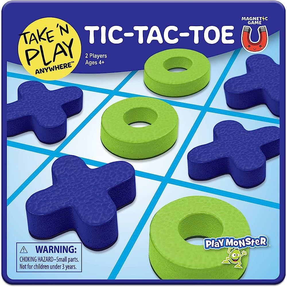Take N Play — Tic-Tac-Toe — Easy to Use, Hard to Lose — Fun on the Go! — For Ages 4+ | Amazon (US)
