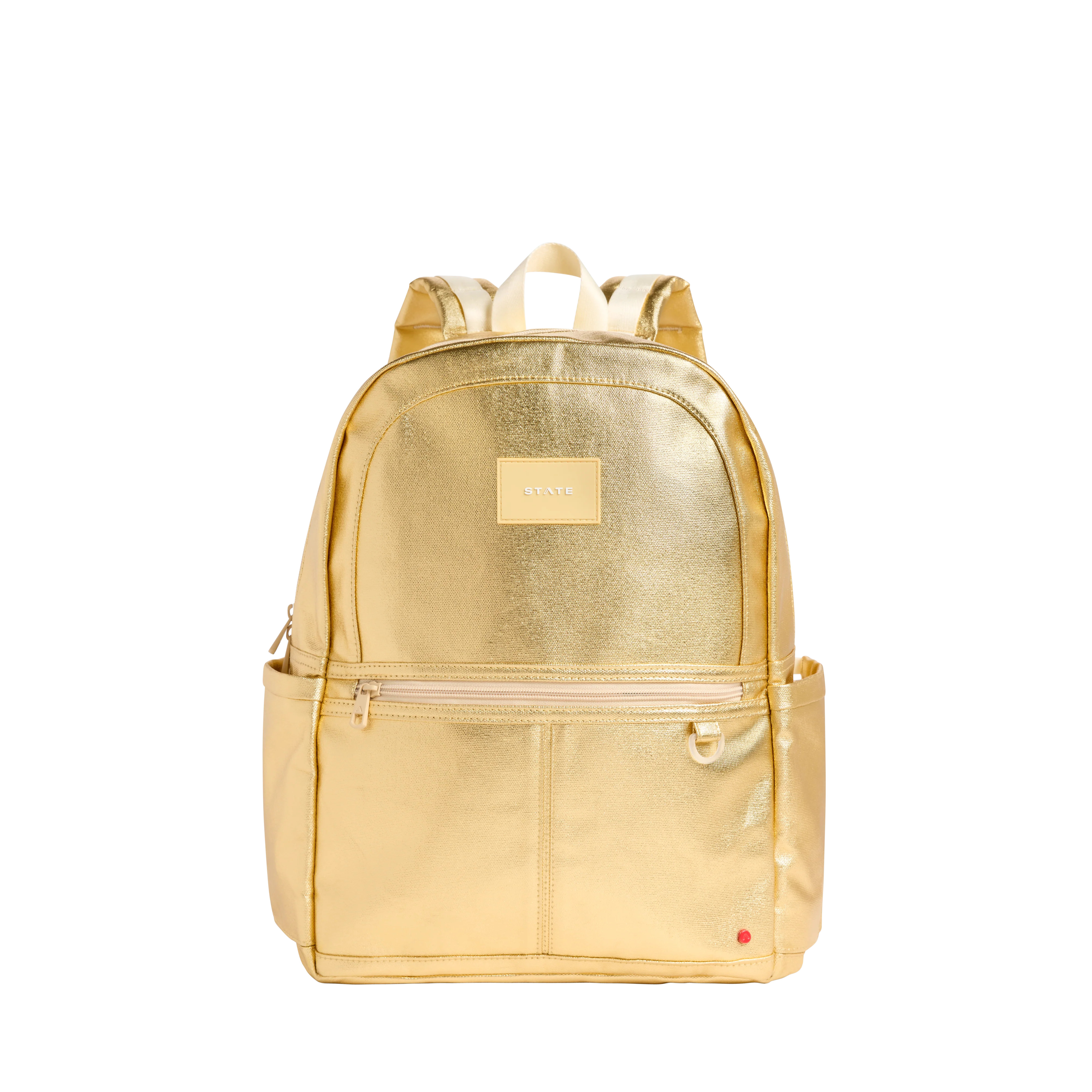 STATE Bags | Kane Kids Double Pocket Backpack Metallic Gold | STATE Bags