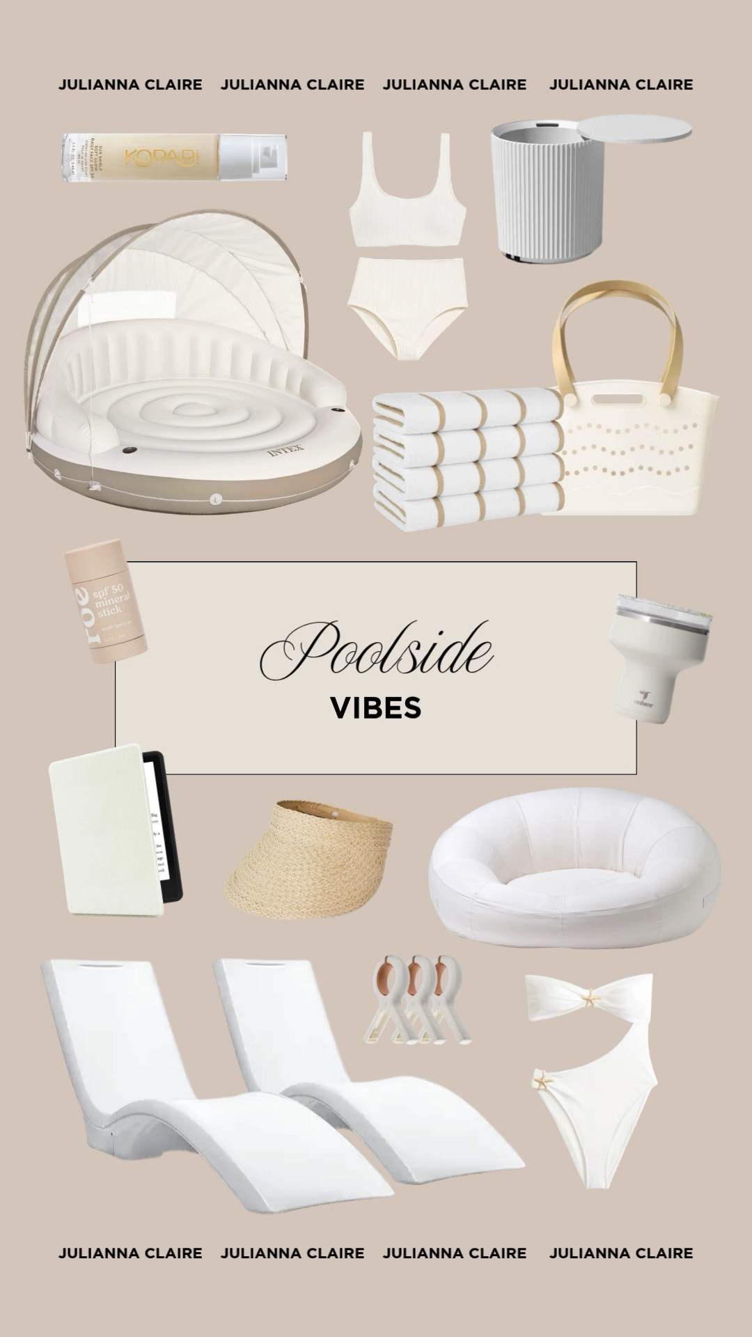 Poolside essentials! ☀️

#LTKHome #LTKSeasonal #LTKSwim