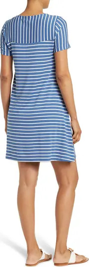 Nina Leonard Striped Jewel Neck Pocket Knit Dress | Nordstromrack | Nordstrom Rack
