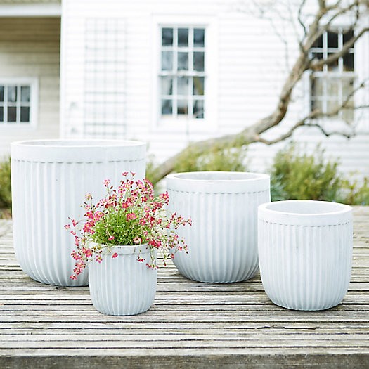 Fiber Concrete Barrel Pot | Terrain