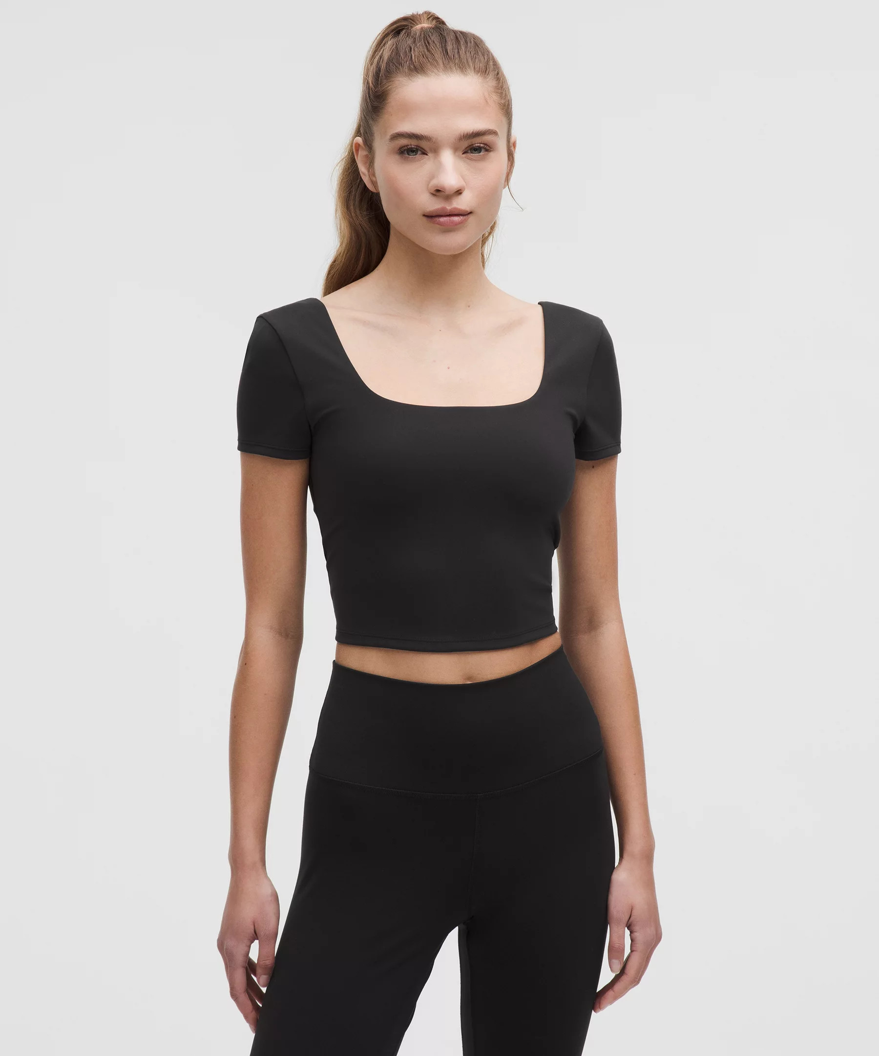 Wunder Under SmoothCover Square-Neck T-Shirt | Lululemon (US)