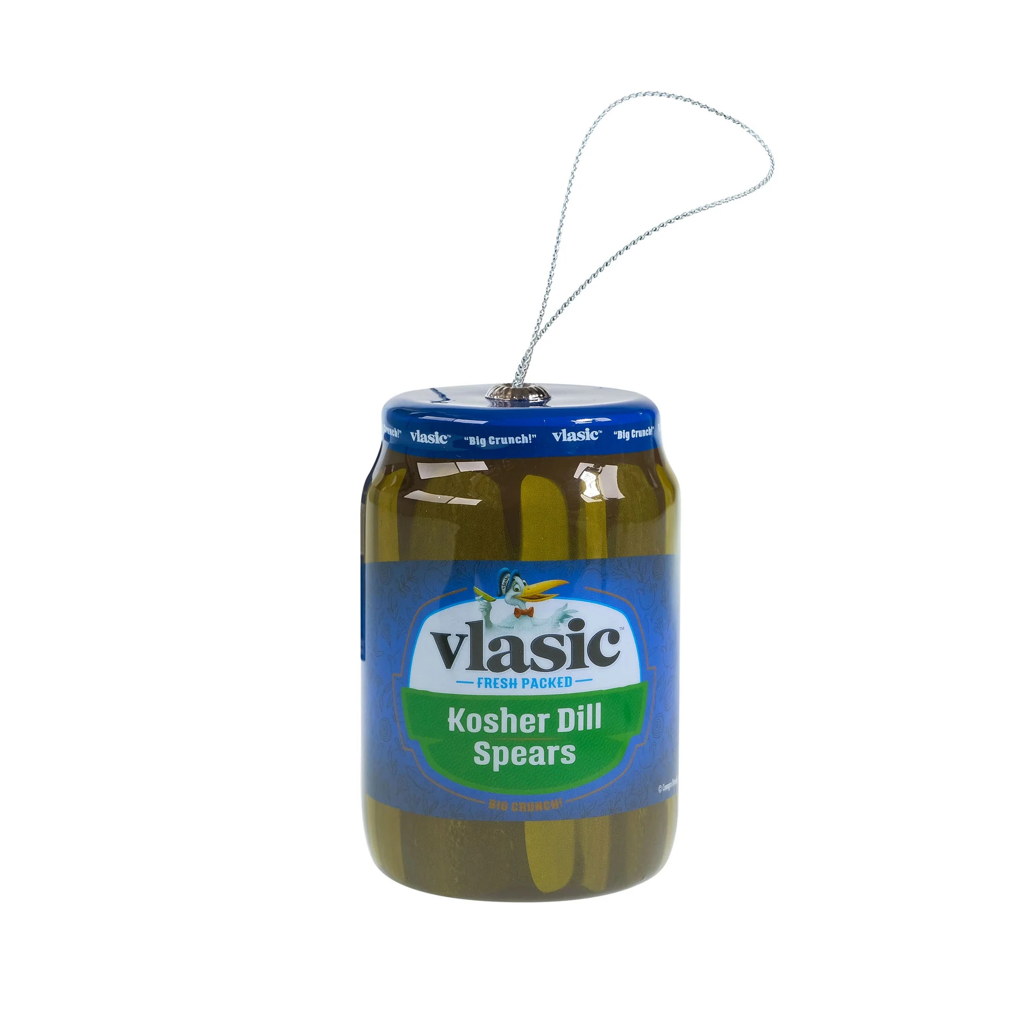 Vlasic Pickles Hanging Christmas Ornament, 4 inches Tall, Green, Plastic, Collectible, by Ruz | Walmart (US)