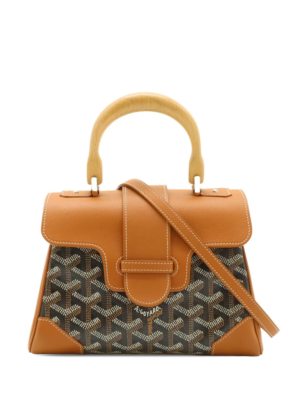 Goyard Pre-Owned 2000-2026 Mini Goyardine Saigon Souple satchel - Brown | Farfetch Global