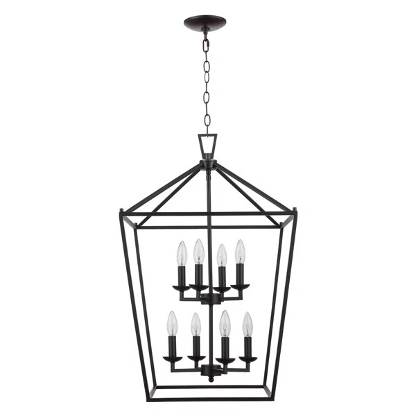 Carmen 8 - Light Lantern Geometric Chandelier | Wayfair North America