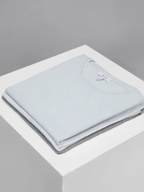 Reiss Tereza Crew Neck T-Shirts 3 Pack | Reiss US