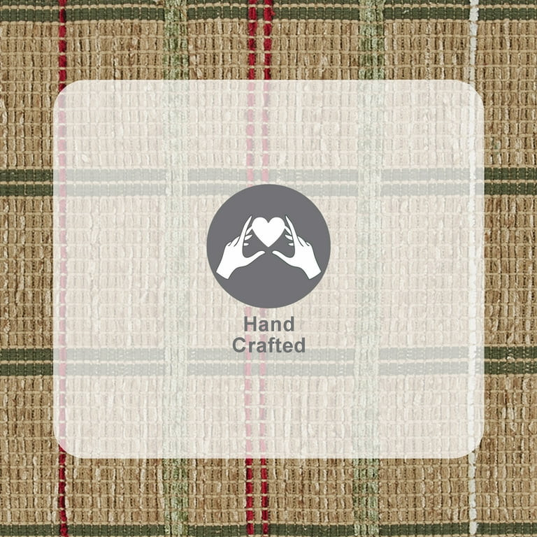 Better Homes & Gardens Jute Plaid 24" x 72'" Runner Rug | Walmart (US)