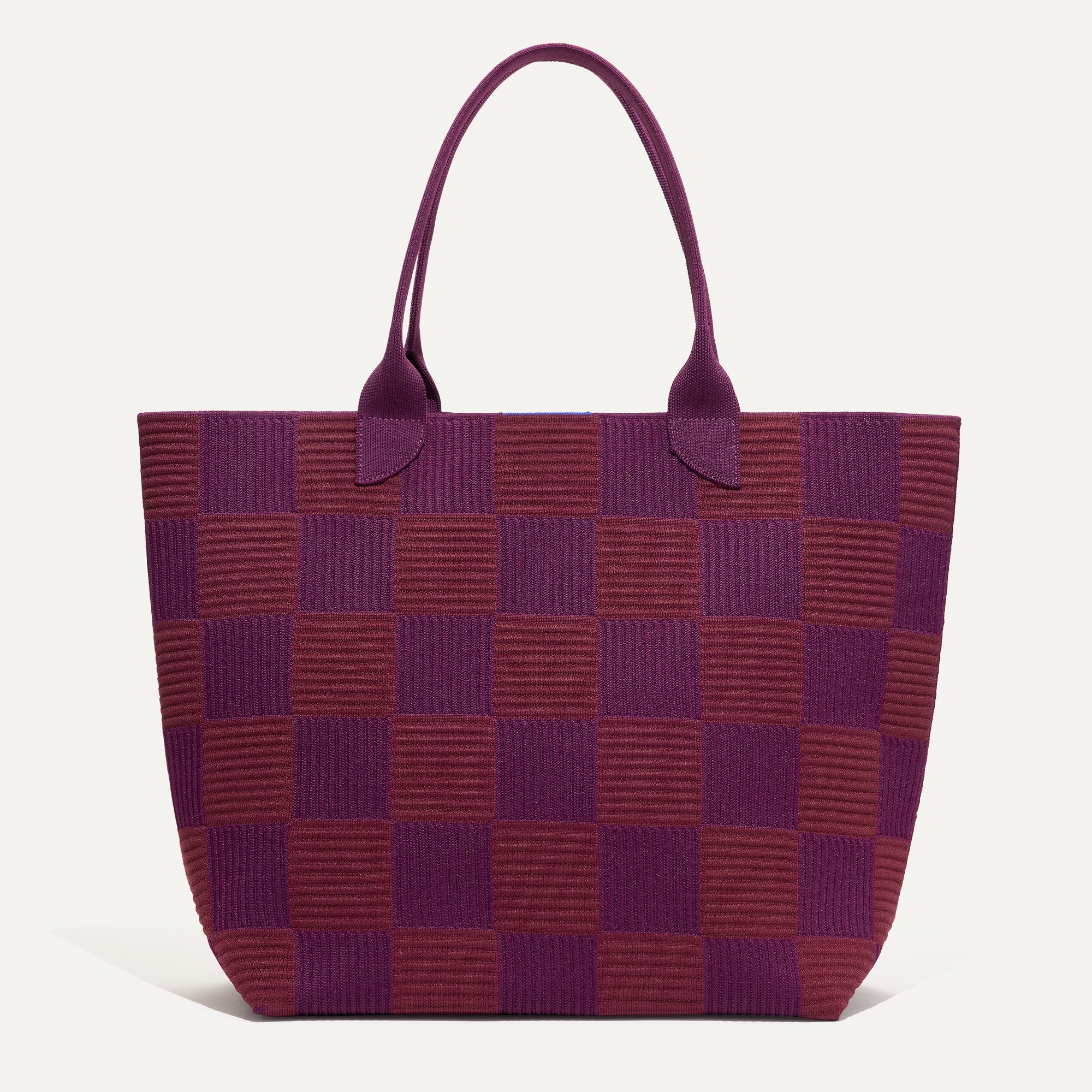 The Lightweight Tote in Checker Plum | Rothy's | Rothy's