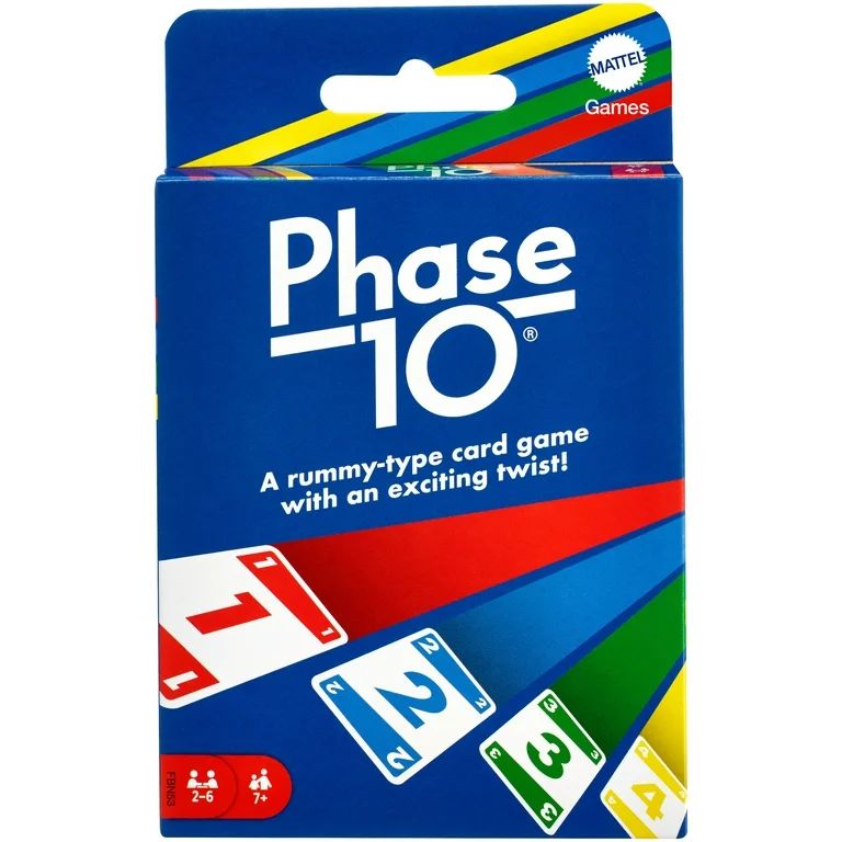Phase 10 Card Game, Family Game for Adults & Kids, Challenging & Exciting Rummy-Style Play | Walmart (US)