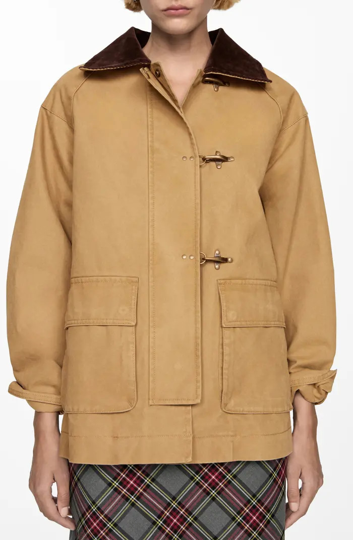 Corduroy Collar Parka Jacket | Nordstrom