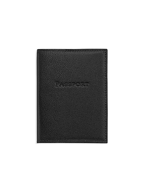 Traditional Leather Passport Holder | Saks Fifth Avenue