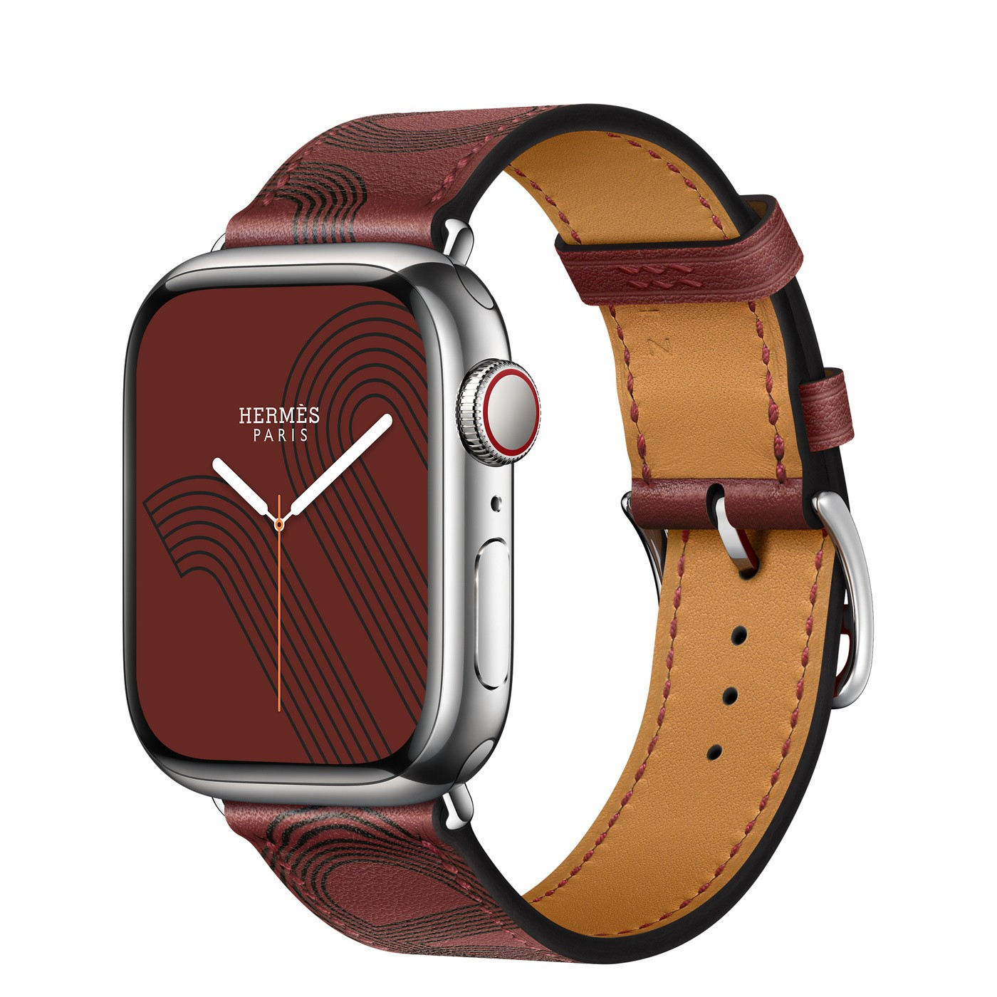 Silver Stainless Steel Case with Circuit H Single Tour | Apple (US)