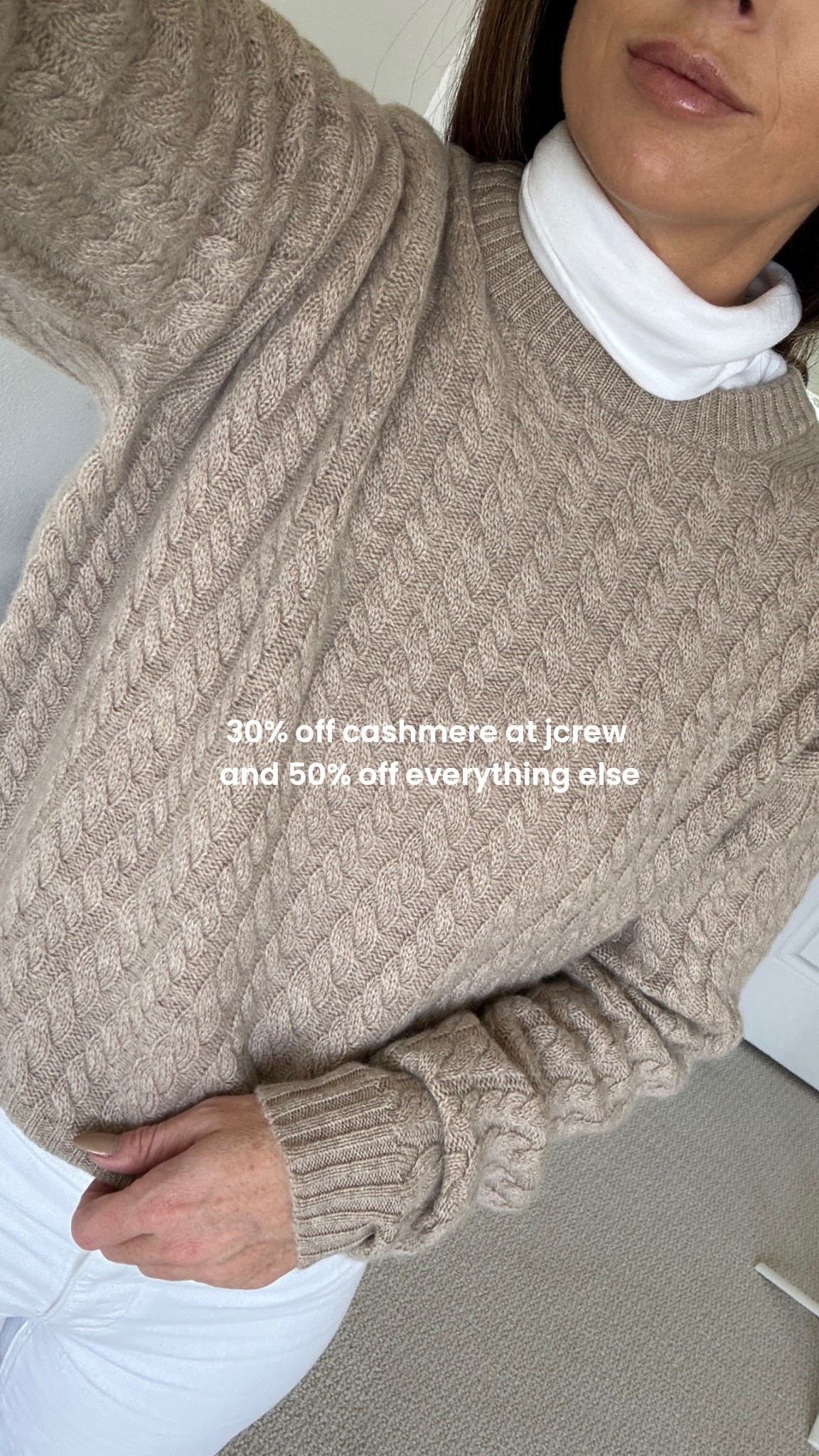 Jcrew is offering up to 30% off cashmere and 50% off everything else 👏🏻

#LTKSaleAlert #LTKCyberWeek #LTKHoliday