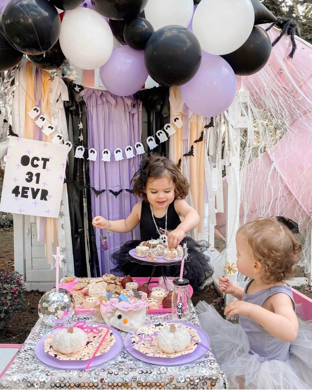 Halloween Fringe Photo Backdrop Plastic Tablecloth Fringe Backdrop, Vinyl fringe, flag tape, flag... | Etsy (US)