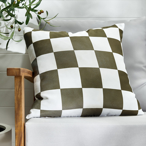 Temple & Webster Checkerboard Outdoor Cushion | Temple & Webster AU