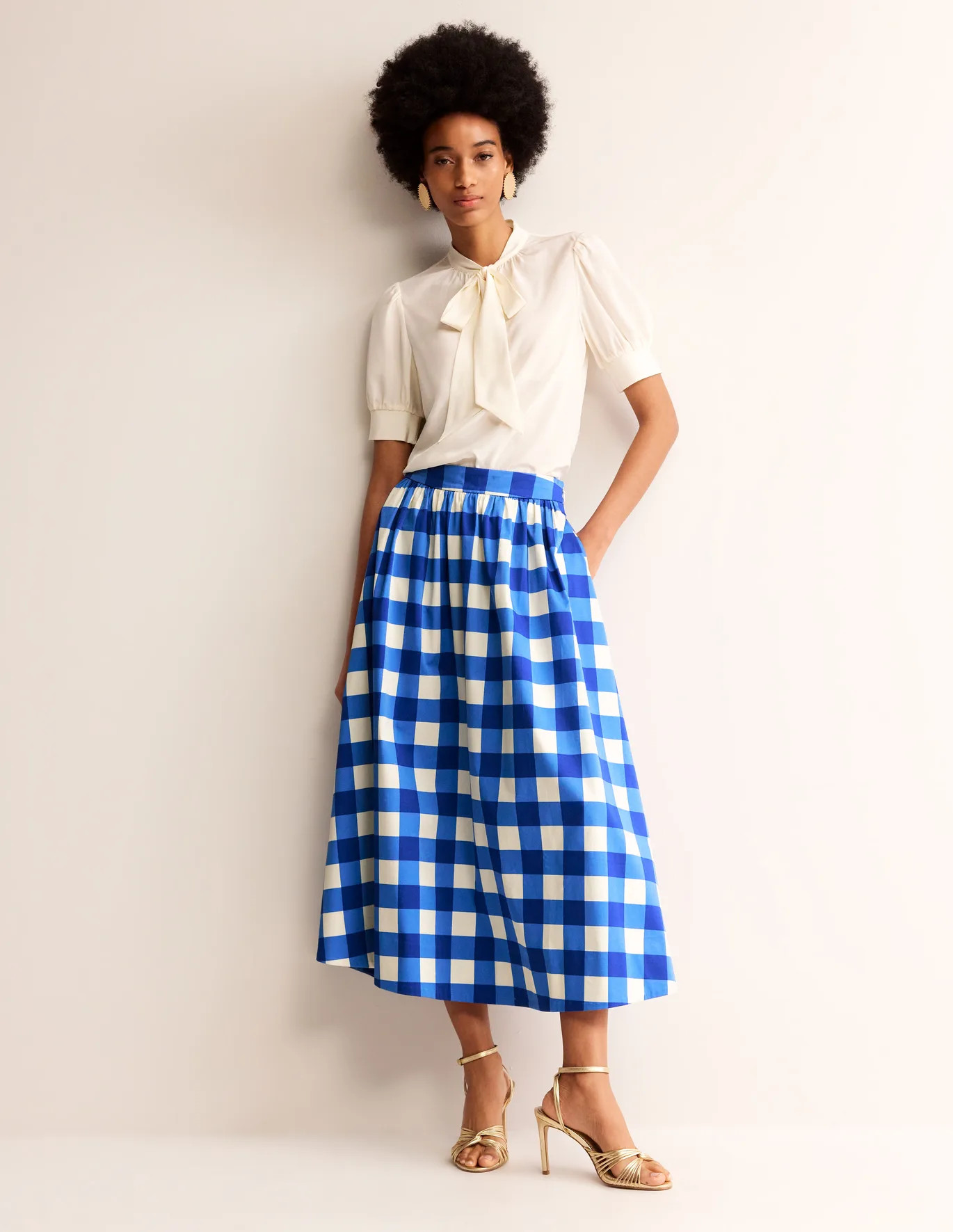 Nautical blue, Ivory Gingham | Boden (US)