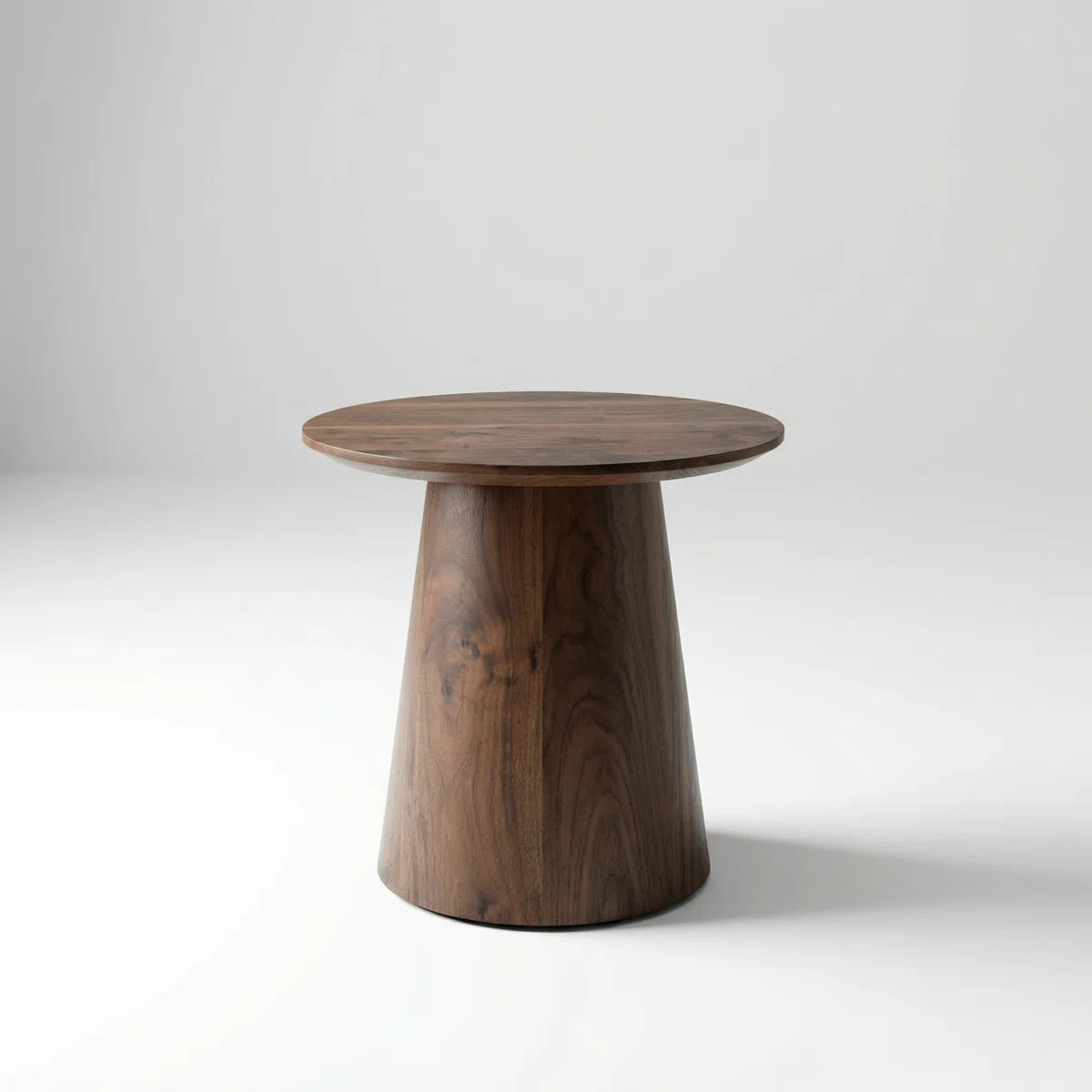 Contemporary Round Living Room Coffee Table with Walnut Finish and Adjustable Feet for Stable Sea... | Wayfair North America