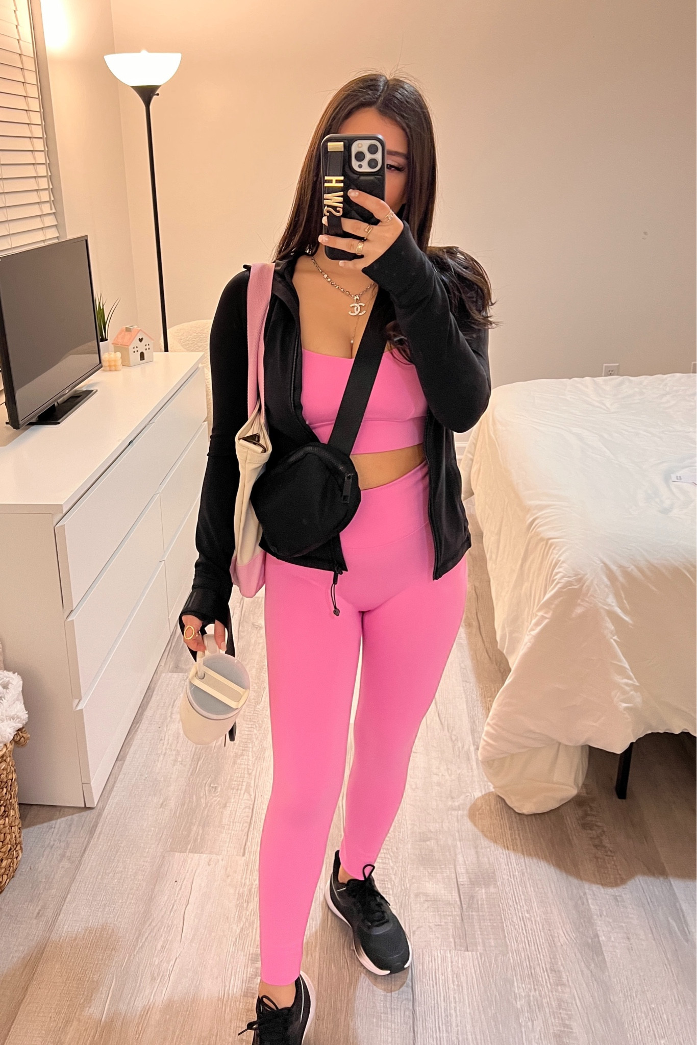 Bubblegum Pink Workout Set Black Lululemon Accessories 

#LTKfit #LTKSeasonal #LTKGiftGuide