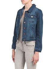 Juniors Twill Button Jacket | TJ Maxx