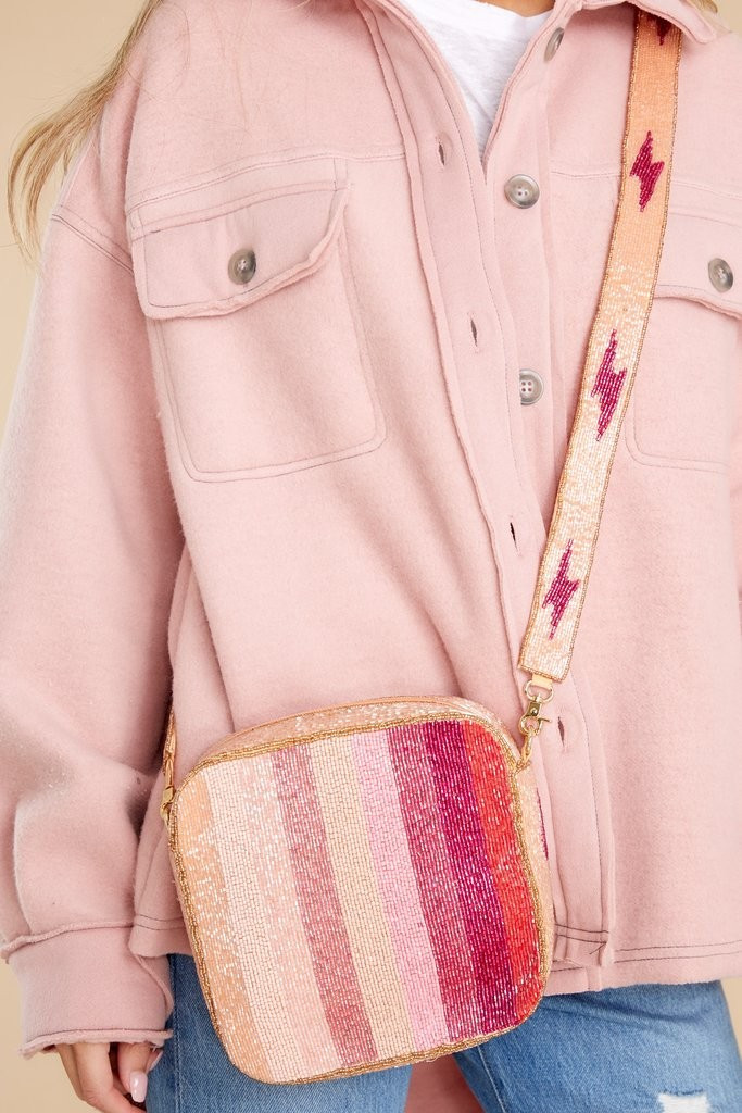 Night Of Lights Pink Multi Beaded Bag | Red Dress 