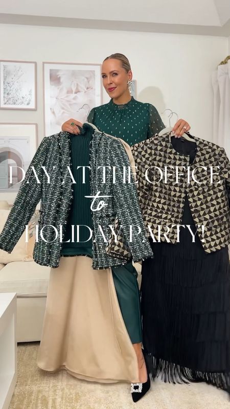Day at the office to Holiday Party ready! @anntaylor
 
Loving all the fun statement holiday pieces and accessories in this collection. So easy to add a bit of sparkle to your daytime look, to take it right into party mode! Sharing outfit details on stories. #ThisIsAnn #AnnTaylorPartner 

#LTKworkwear #LTKHoliday #LTKparties