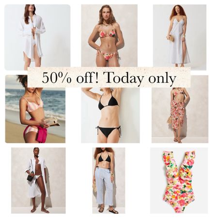 50% off! Today only! These prices are amazing for quality swimsuits  

#LTKsalealert #LTKswim #LTKfindsunder50