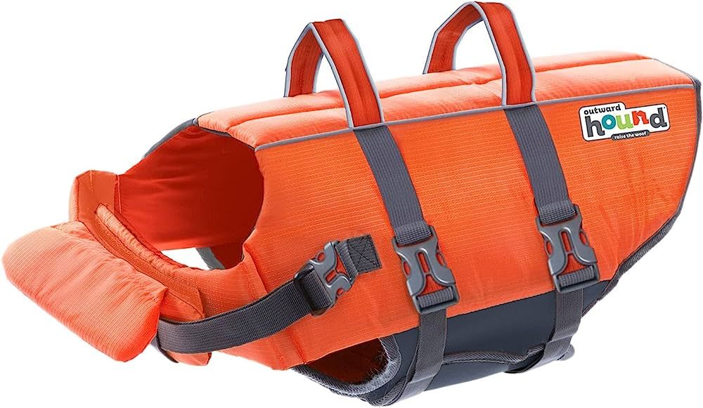 Outward Hound Granby Splash Orange Dog Life Jacket, Medium | Amazon (US)