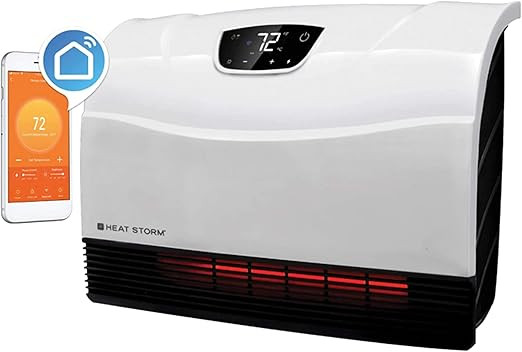 Heat Storm HS-1500-PHX-WIFI Infrared Heater, Wifi Wall Mounted | Amazon (US)