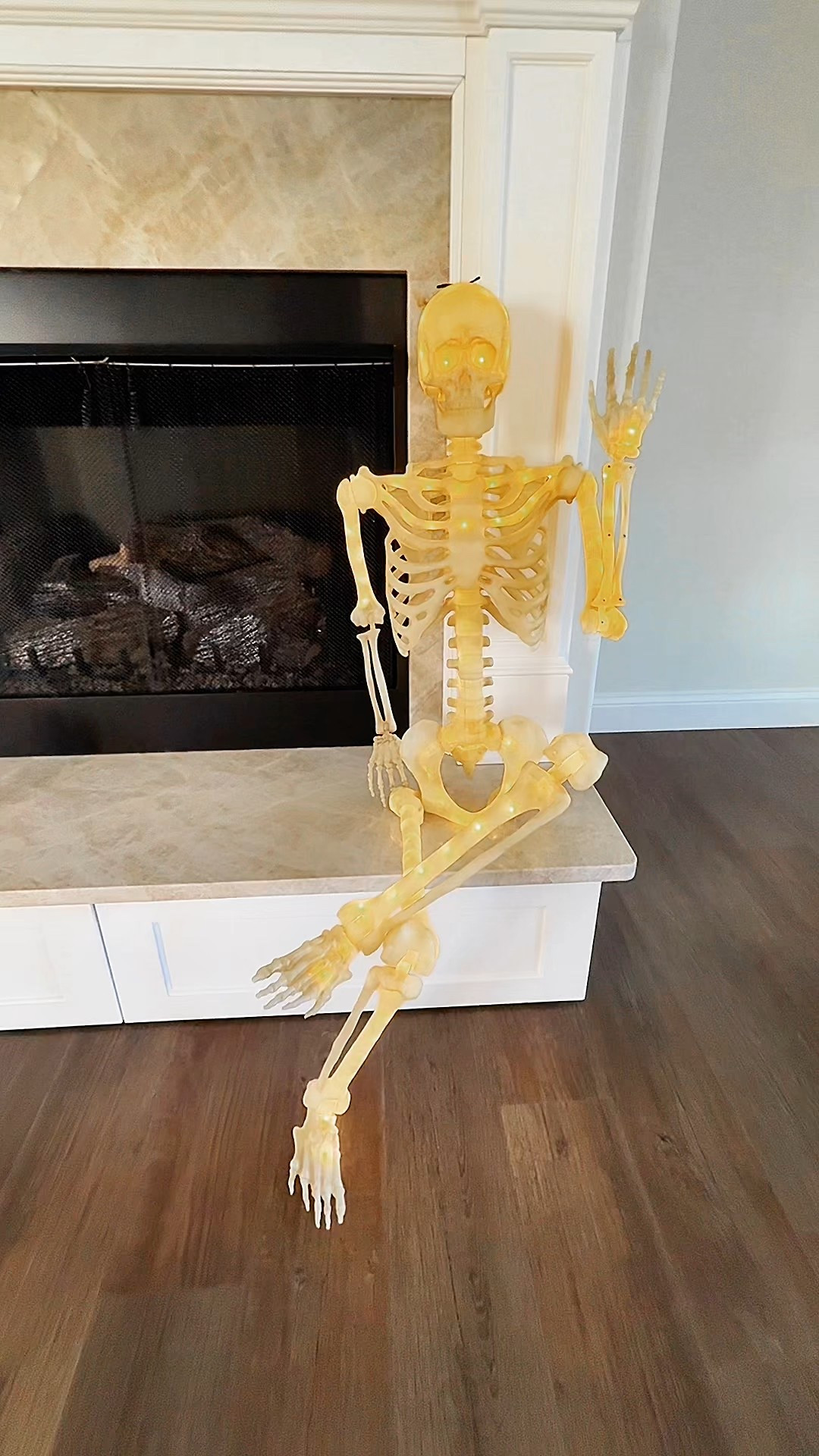 From eerie glow to party mode - this poseable
LED skeleton does it all 👻 and it's under $40!
Pottery barn, who? Walmart popped off with this!
#FallDecor #Summerween #halloweendecor #fallfinds #homedecor #skeleton #walmartfinds

#LTKSeasonal #LTKFindsUnder100 #LTKautumn