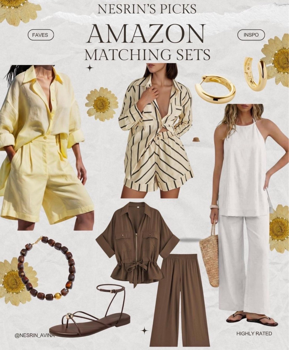 amazon matching sets
resort wear 
summer looks