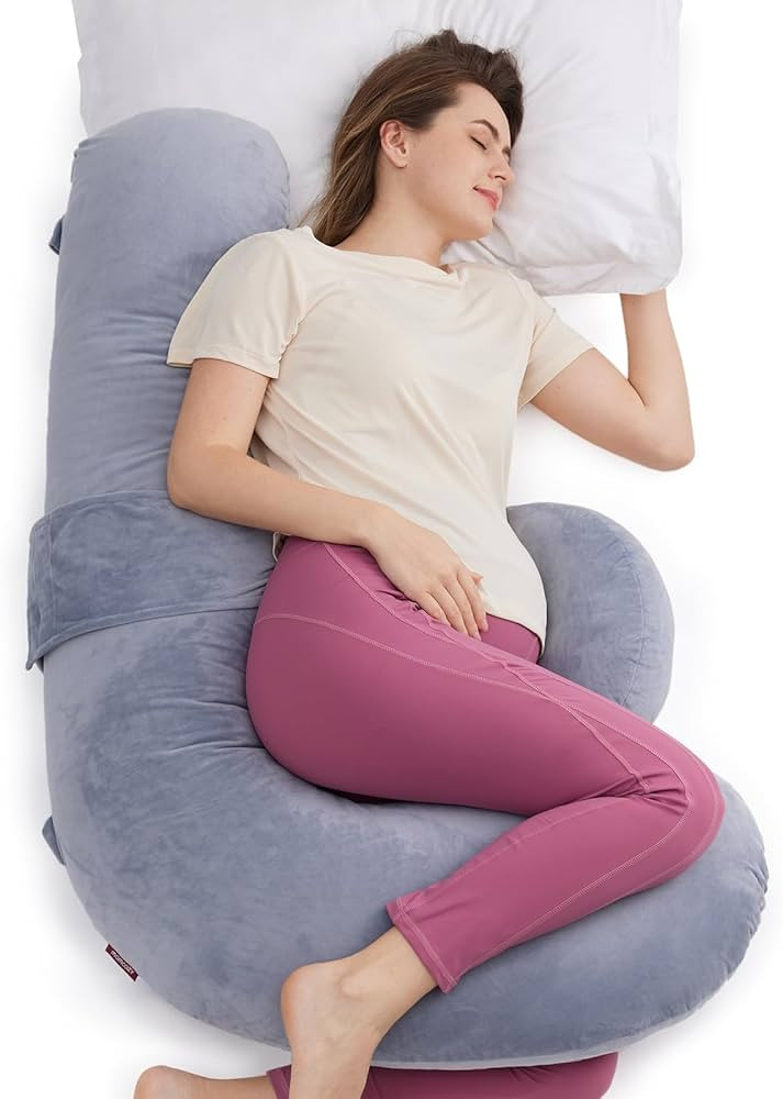Momcozy Pregnancy Pillow, Original F Shaped Maternity Pillow for Pregnant Women with Adjustable W... | Amazon (US)
