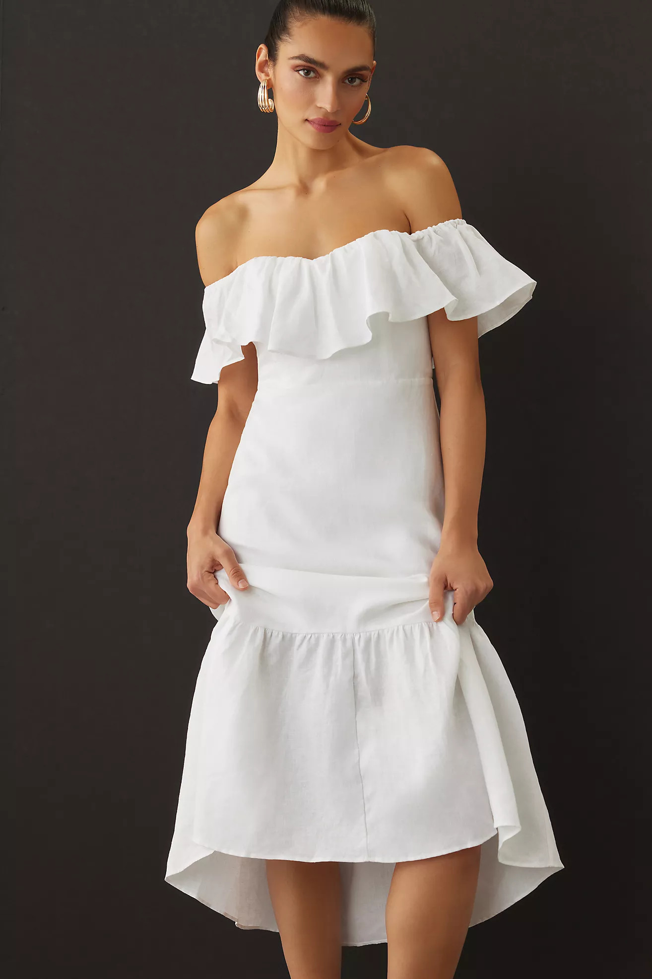 Reformation Baela Linen Dress | Anthropologie (US)