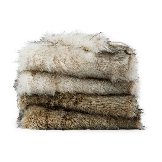 Fieldcrest Faux Fur Midweight Throw | JCPenney